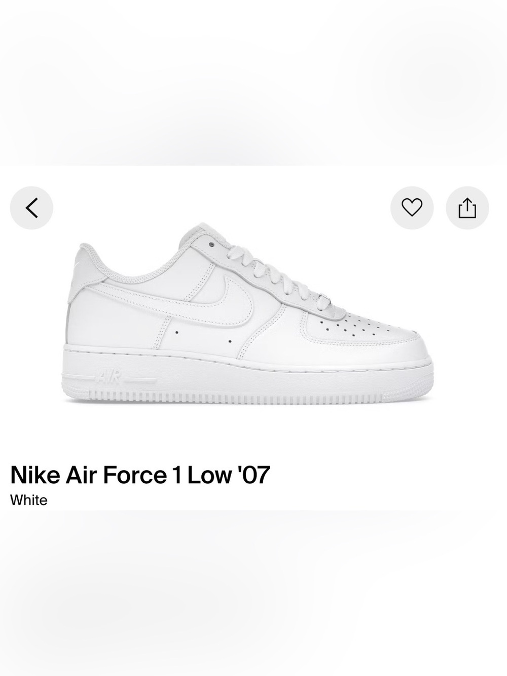 Nike Air Force 1 Low - White Men's Sneakers